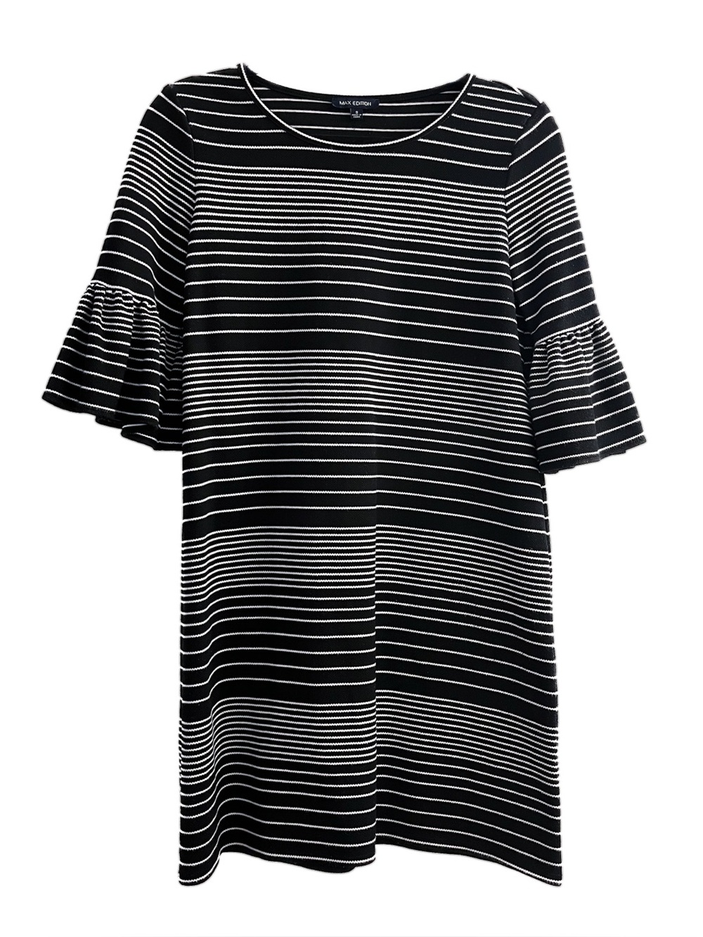 🖤 Max Studio Striped Peplum Sleeve Dress 🖤